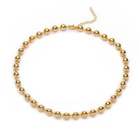 Vintage Style Simple Style Solid Color Copper 18k Gold Plated Necklace In Bulk sku image 6