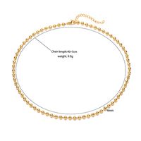 Vintage Style Simple Style Solid Color Copper 18k Gold Plated Necklace In Bulk main image 10