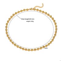 Vintage Style Simple Style Solid Color Copper 18k Gold Plated Necklace In Bulk main image 7