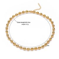 Vintage Style Simple Style Solid Color Copper 18k Gold Plated Necklace In Bulk main image 4