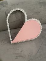 Pu Leather Color Block Heart-shaped Evening Bags sku image 7