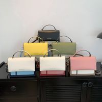 Women's All Seasons Pu Leather Color Block Streetwear Square Magnetic Buckle Handbag main image 1