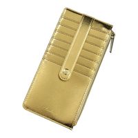 Unisex Solid Color Pu Leather Zipper Buckle Card Holders sku image 2
