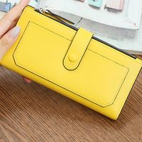 Women's Solid Color Pu Leather String Wallets sku image 1