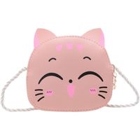 Kid's Pu Leather Animal Cute Semicircle Zipper Crossbody Bag main image 5