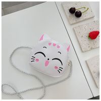 Kid's Pu Leather Animal Cute Semicircle Zipper Crossbody Bag sku image 2