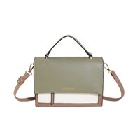 Women's All Seasons Pu Leather Color Block Streetwear Square Magnetic Buckle Handbag sku image 3