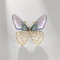 Elegant Butterfly Arylic Alloy Rhinestones Women's Brooches main image 4