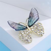 Elegant Butterfly Arylic Alloy Rhinestones Women's Brooches sku image 1