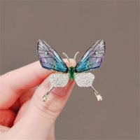 Vintage Style Butterfly Alloy Plating Inlay Acrylic Rhinestones Women's Brooches sku image 1