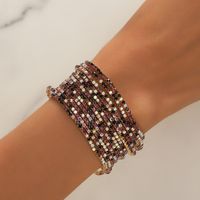Classic Style Geometric Alloy Inlay Artificial Crystal Rhinestones Gold Plated Women's Bracelets main image 1