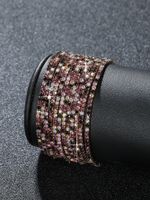 Classic Style Geometric Alloy Inlay Artificial Crystal Rhinestones Gold Plated Women's Bracelets main image 2