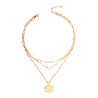 Elegant Simple Style Round Alloy Wholesale Layered Necklaces main image 3