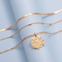 Elegant Simple Style Round Alloy Wholesale Layered Necklaces main image 4