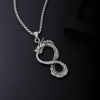 Vintage Style Ethnic Style Dragon 304 Stainless Steel Plating Men's Pendant Necklace main image 5