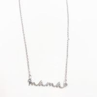Simple Style Letter Stainless Steel Necklace sku image 2