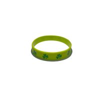 St. Patrick Shamrock Letter Plastic Silica Gel Party Wristband Costume Props 1 Piece sku image 1