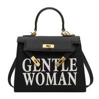 Women's All Seasons Pu Leather Letter Streetwear Square Magnetic Buckle Handbag sku image 3