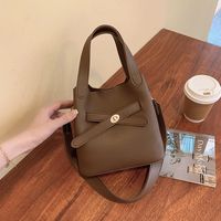 Women's All Seasons Pu Leather Solid Color Vintage Style Square Zipper Handbag main image 5