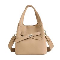 Women's All Seasons Pu Leather Solid Color Vintage Style Square Zipper Handbag sku image 4