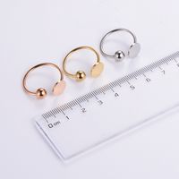 Casual Elegant Classic Style Solid Color Stainless Steel Plating 24k Gold Plated Rose Gold Plated Rings main image 8