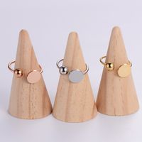 Casual Elegant Classic Style Solid Color Stainless Steel Plating 24k Gold Plated Rose Gold Plated Rings main image 7