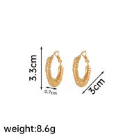 1 Pair Ig Style Modern Style Simple Style Geometric Plating Copper 18k Gold Plated Ear Studs sku image 3