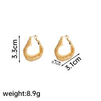 1 Pair Ig Style Modern Style Simple Style Geometric Plating Copper 18k Gold Plated Ear Studs sku image 5
