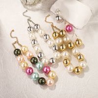 Elegant Luxurious Simple Style Round Imitation Pearl Women's Earrings Necklace main image 5
