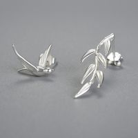 1 Pair Simple Style Bird Plating Sterling Silver Gold Plated Ear Studs main image 4