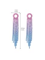 1 Pair Vintage Style Solid Color Plating Hollow Out Inlay Alloy Rhinestones Drop Earrings main image 2