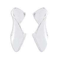 1 Pair Modern Style Simple Style Solid Color Alloy Drop Earrings sku image 2