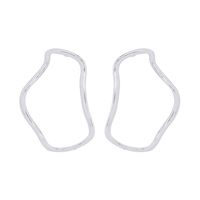 1 Pair Modern Style Simple Style Solid Color Alloy Earrings sku image 2