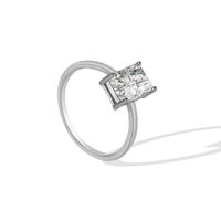 De Gros Élégant Brillant Rectangle Le Cuivre Incruster Plaqué Or 18K Plaqué Or Rose Plaqué Argent Zircon Anneaux sku image 15