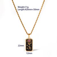 304 Stainless Steel 18K Gold Plated Casual Cute Classic Style Plating Heart Shape Butterfly Pendant Necklace main image 8