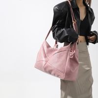 Women's Preppy Style Streetwear Sports Solid Color Pu Leather Travel Bags sku image 2