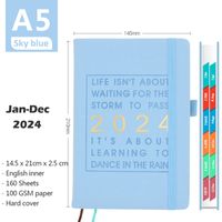 1 Piece Letter School Pu Leather Paper Preppy Style Notebook main image 1