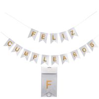 Cumpleaños Lindo Letra Papel Fiesta Cumpleaños Bandera sku image 10