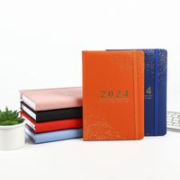 1 Piece Solid Color Learning Pu Leather Paper Novelty Notebook main image 2