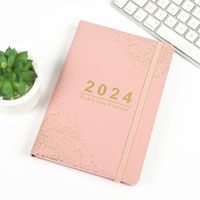 1 Piece Solid Color Learning Pu Leather Paper Novelty Notebook sku image 5