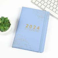 1 Piece Solid Color Learning Pu Leather Paper Novelty Notebook sku image 6