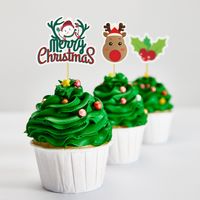 Christmas Valentine's Day New Year Modern Style Snowman Snowflake Paper Family Gathering Party Festival Cake Decorating Supplies main image 5