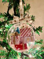 Weihnachten Einfacher Stil Katze Bogenknoten Kunststoff Familientreffen Gruppe Hängende Ornamente main image 5