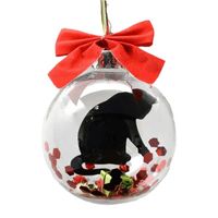 Weihnachten Einfacher Stil Katze Bogenknoten Kunststoff Familientreffen Gruppe Hängende Ornamente main image 3