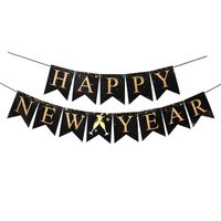 Christmas New Year Cartoon Style Exaggerated Letter Paper Indoor Party Festival Banner main image 3