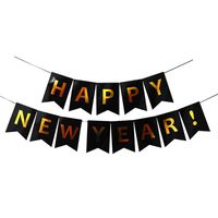 Christmas New Year Cartoon Style Exaggerated Letter Paper Indoor Party Festival Banner sku image 2