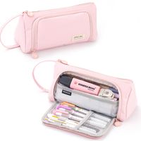 Solid Color Corduroy School Basic Pencil Case sku image 9