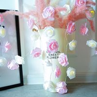 Cute Romantic Rose Plastic Wedding Party Festival String Lights sku image 2