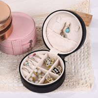 Simple Style Solid Color Synthetics Jewelry Boxes main image 3