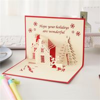 Christmas Cartoon Style Letter Paper Party Card main image 1